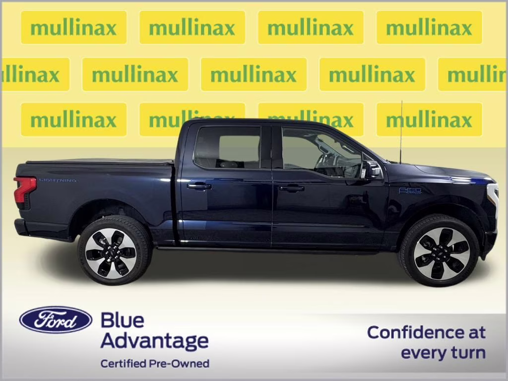 2025 Antimatter Blue Metallic Ford F-150 Lightning Platinum AWD Truck