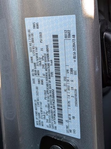 2026 Silver Metallic Ford F-150 XLT 4X4 Truck