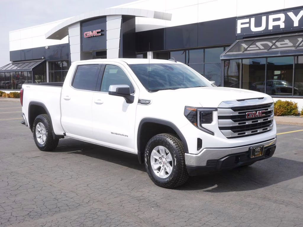 2024 Summit White GMC Sierra 1500 SLE 4X4 Truck