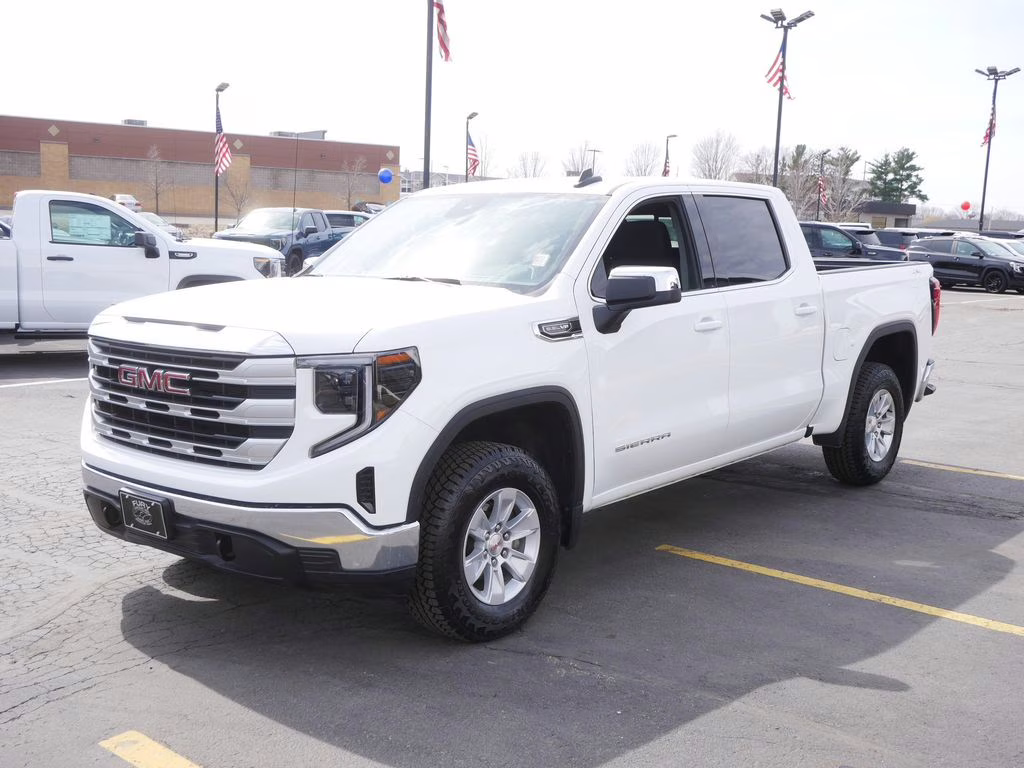 2024 Summit White GMC Sierra 1500 SLE 4X4 Truck
