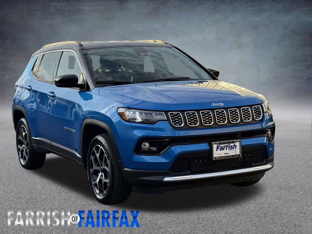 2025 Hydro Blue Pearlcoat Jeep Compass Limited 4X4 SUV