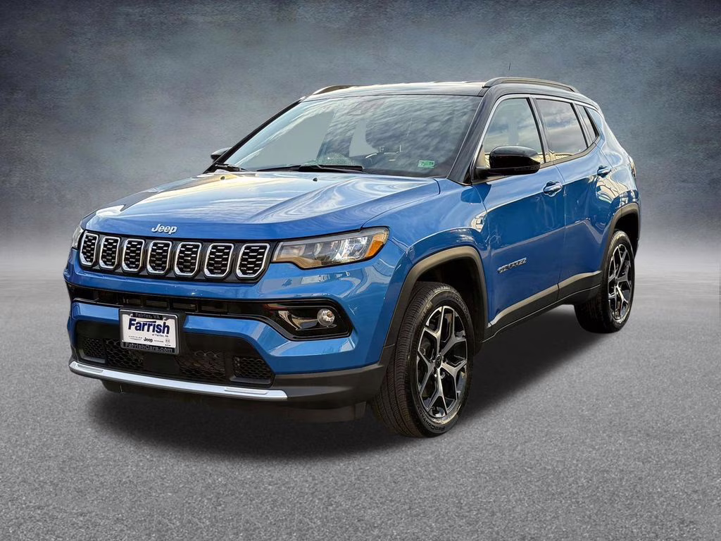 2025 Hydro Blue Pearlcoat Jeep Compass Limited 4X4 SUV