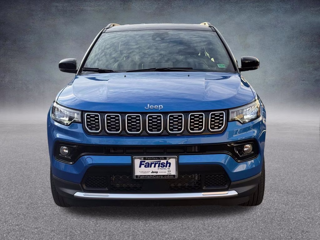 2025 Hydro Blue Pearlcoat Jeep Compass Limited 4X4 SUV