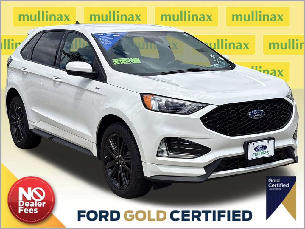 2024 White Metallic Ford Edge ST Line AWD SUV