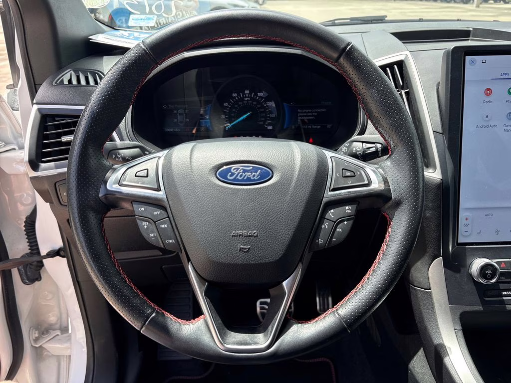 2024 White Metallic Ford Edge ST Line AWD SUV