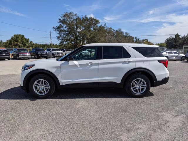 2026 Star White Metallic Tri-Coat Ford Explorer Active RWD SUV