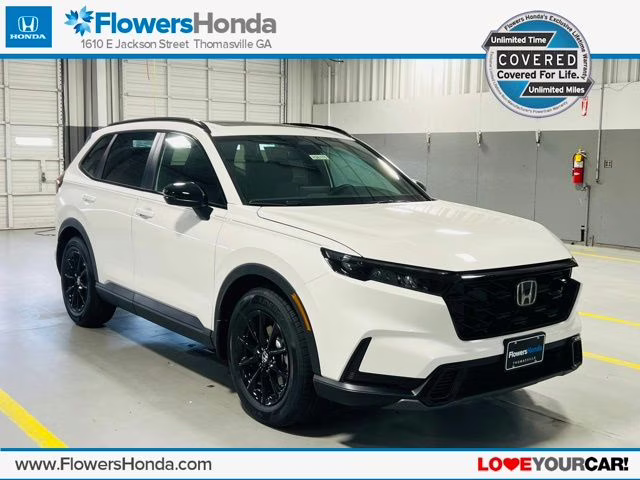 2026 Platinum White Pearl Honda CR-V Hybrid Sport FWD SUV
