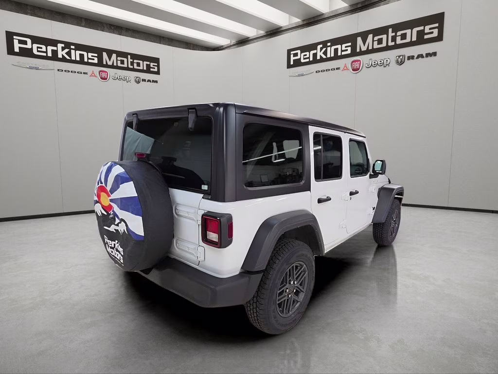 2024 Bright White Clearcoat Jeep Wrangler Sport S 4X4 SUV
