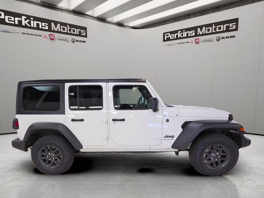 2024 Bright White Clearcoat Jeep Wrangler Sport S 4X4 SUV
