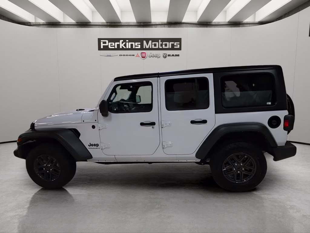 2024 Bright White Clearcoat Jeep Wrangler Sport S 4X4 SUV