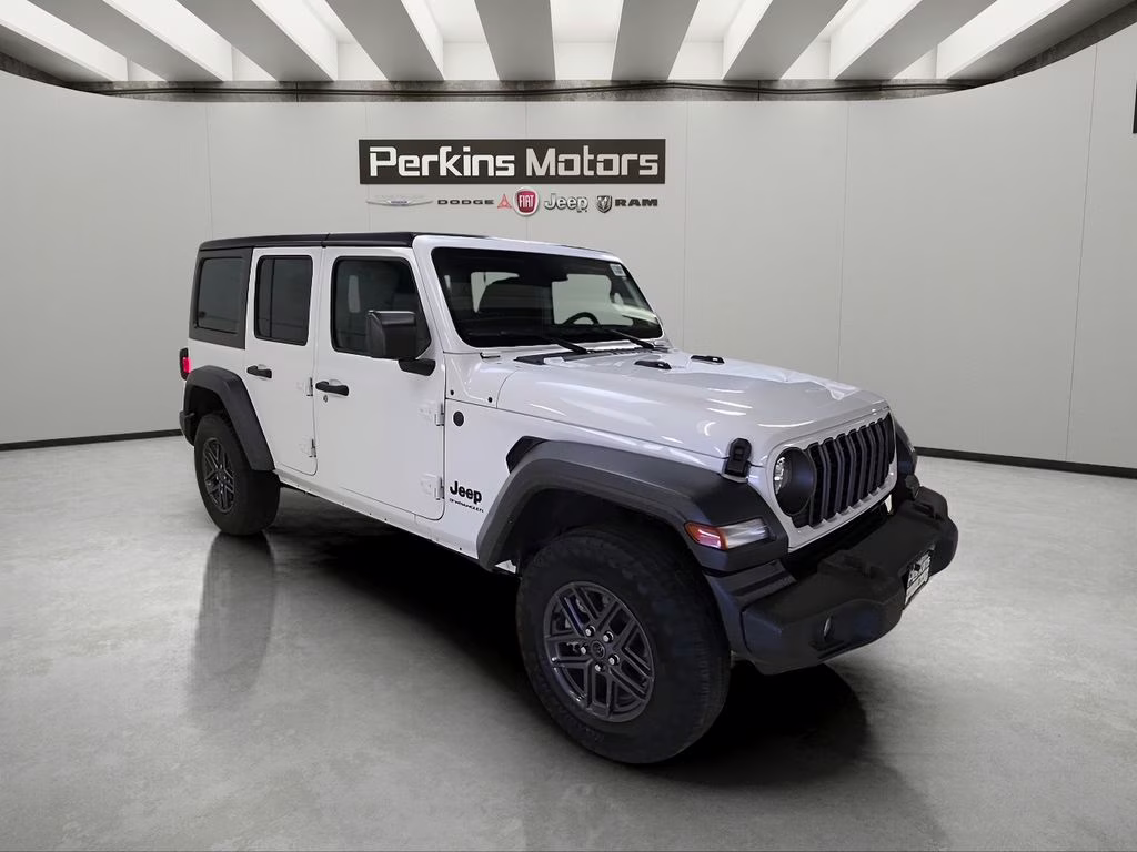 2024 Bright White Clearcoat Jeep Wrangler Sport S 4X4 SUV