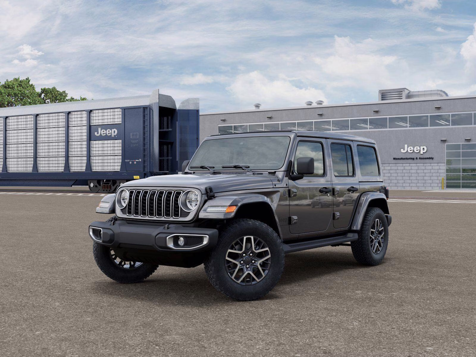 2026 Granite Crystal Metallic Clear Coat Jeep Wrangler Unlimited Wrangler 4-door Sahara 4X4 4-door