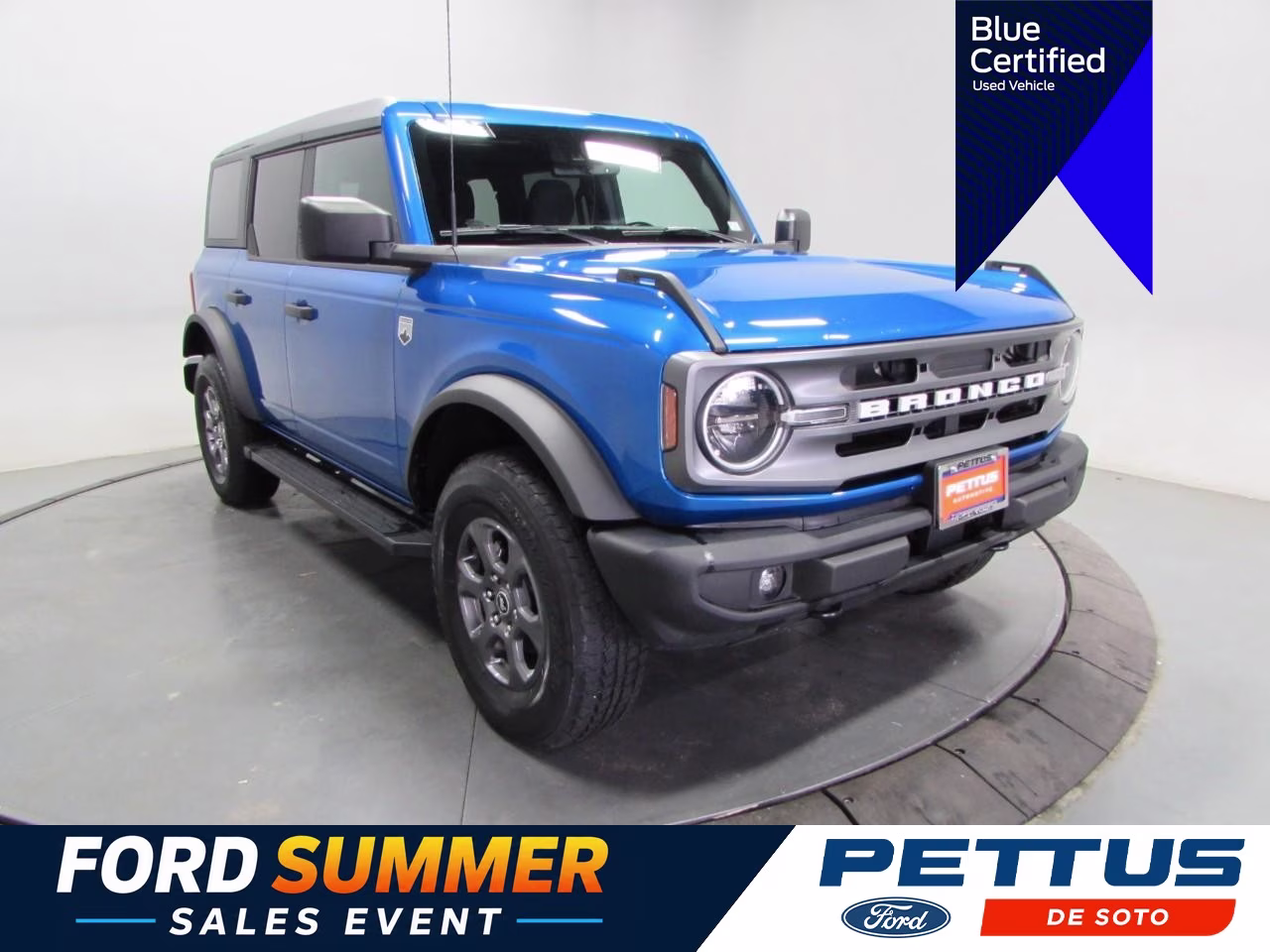 2023 Velocity Blue Metallic Ford Bronco Big Bend 4X4 SUV