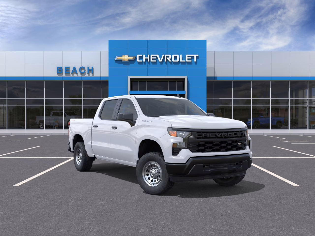 2026 Summit White Chevrolet Silverado 1500 WT 4X4 Truck
