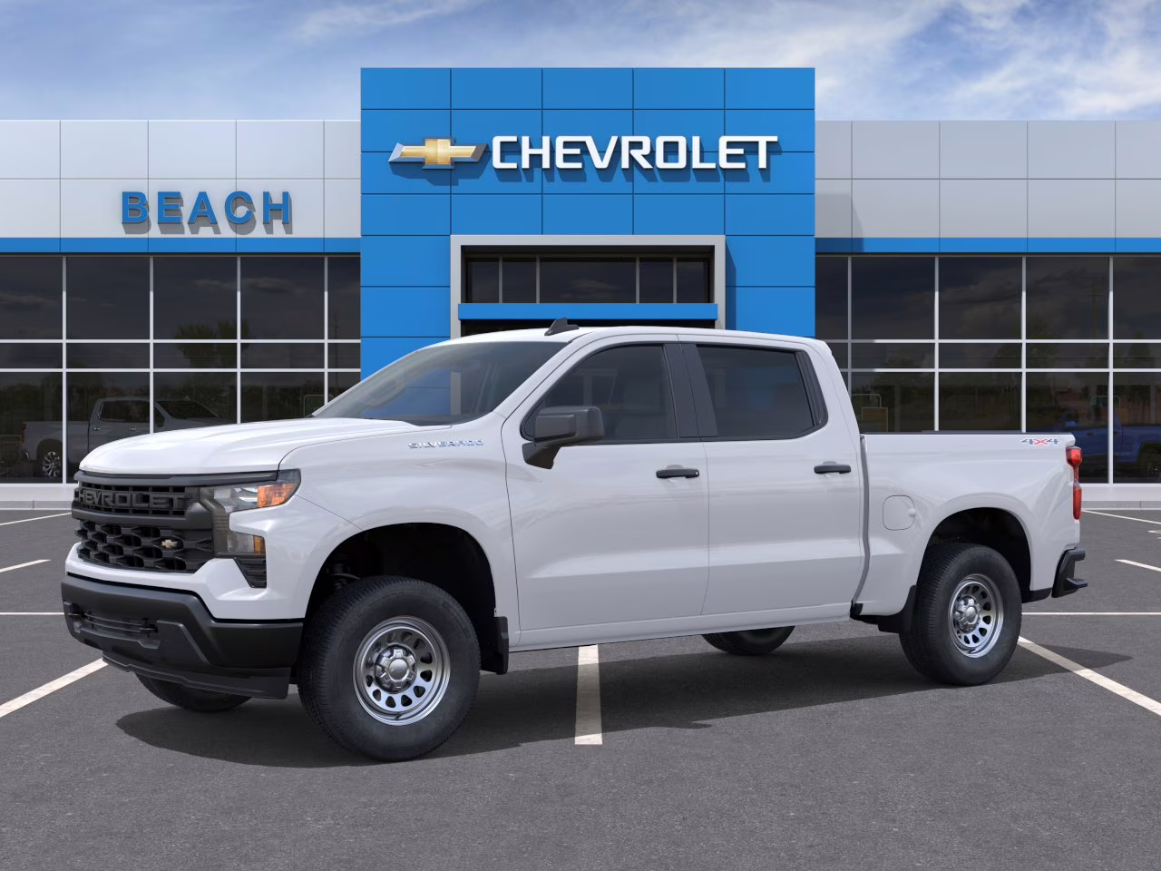2026 Summit White Chevrolet Silverado 1500 WT 4X4 Truck