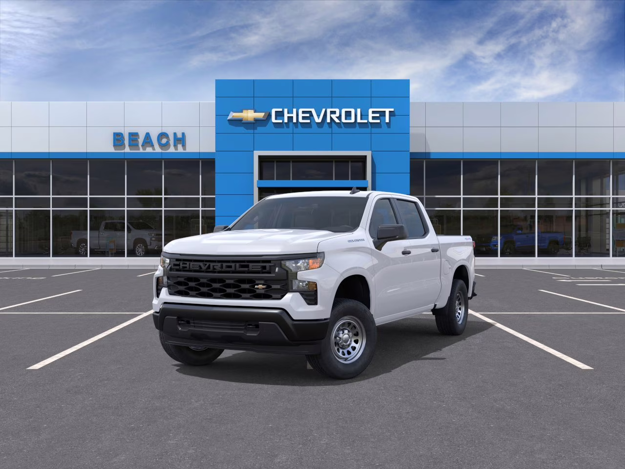 2026 Summit White Chevrolet Silverado 1500 WT 4X4 Truck