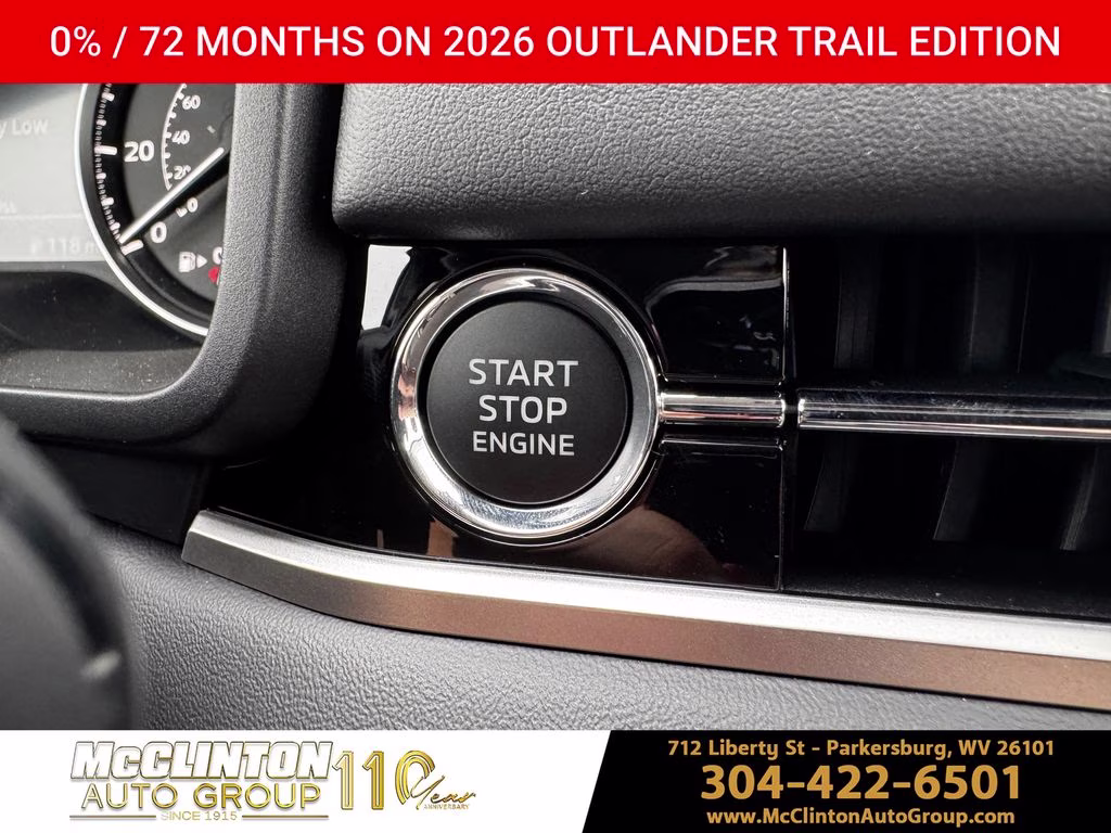 2026 White Diamond/Black Roof Mitsubishi Outlander Trail Edition AWD SUV