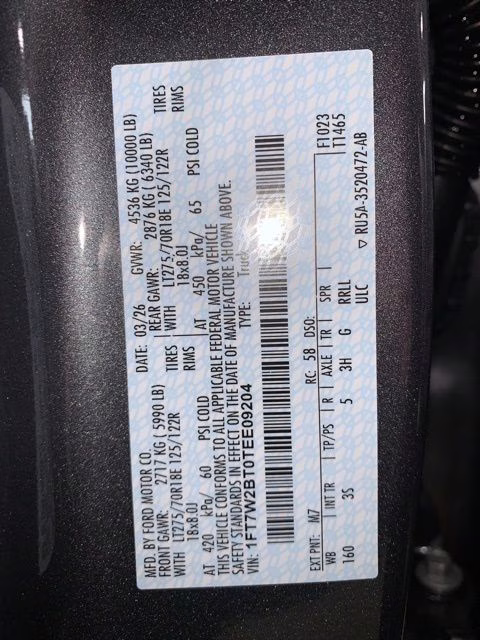 2026 Carbonized Gray Metallic Ford Super Duty F-250 SRW XLT 4X4 Truck