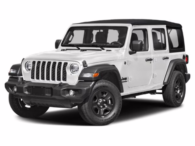 2025 Bright White Clearcoat Jeep Wrangler Sport S 4X4 SUV