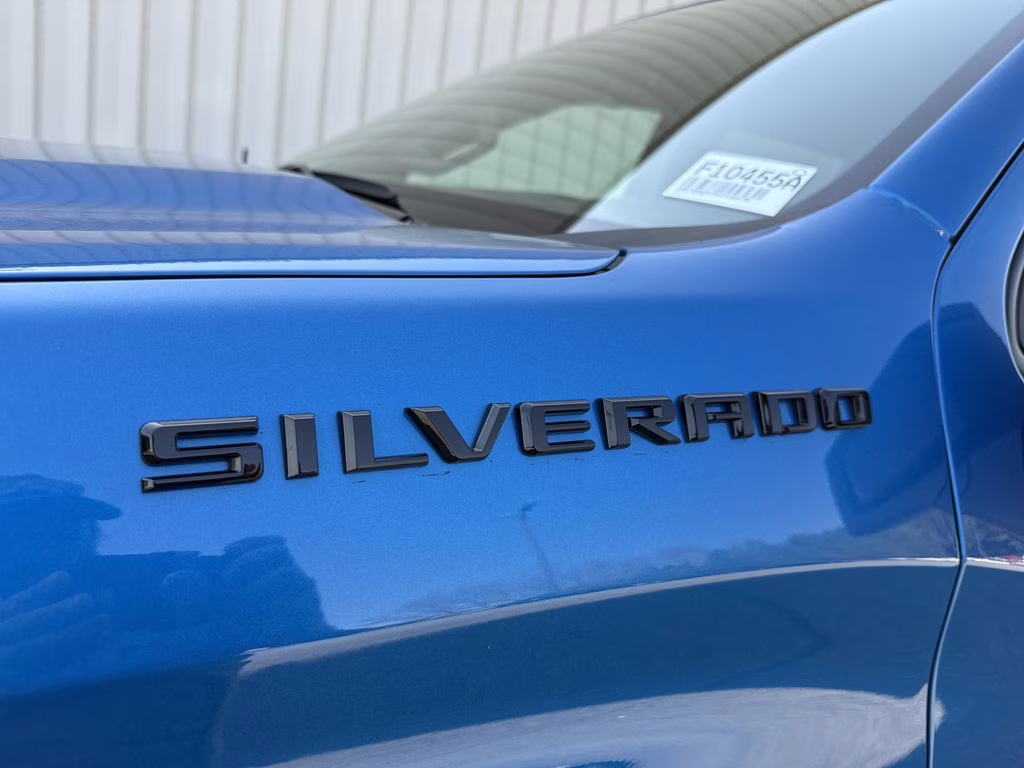 2024 Glacier Blue Metallic Chevrolet Silverado 1500 Custom 4X4 Truck