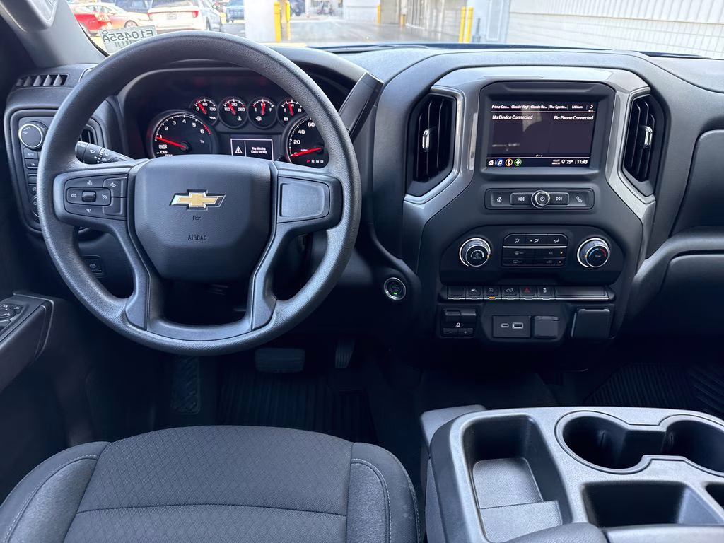 2024 Glacier Blue Metallic Chevrolet Silverado 1500 Custom 4X4 Truck