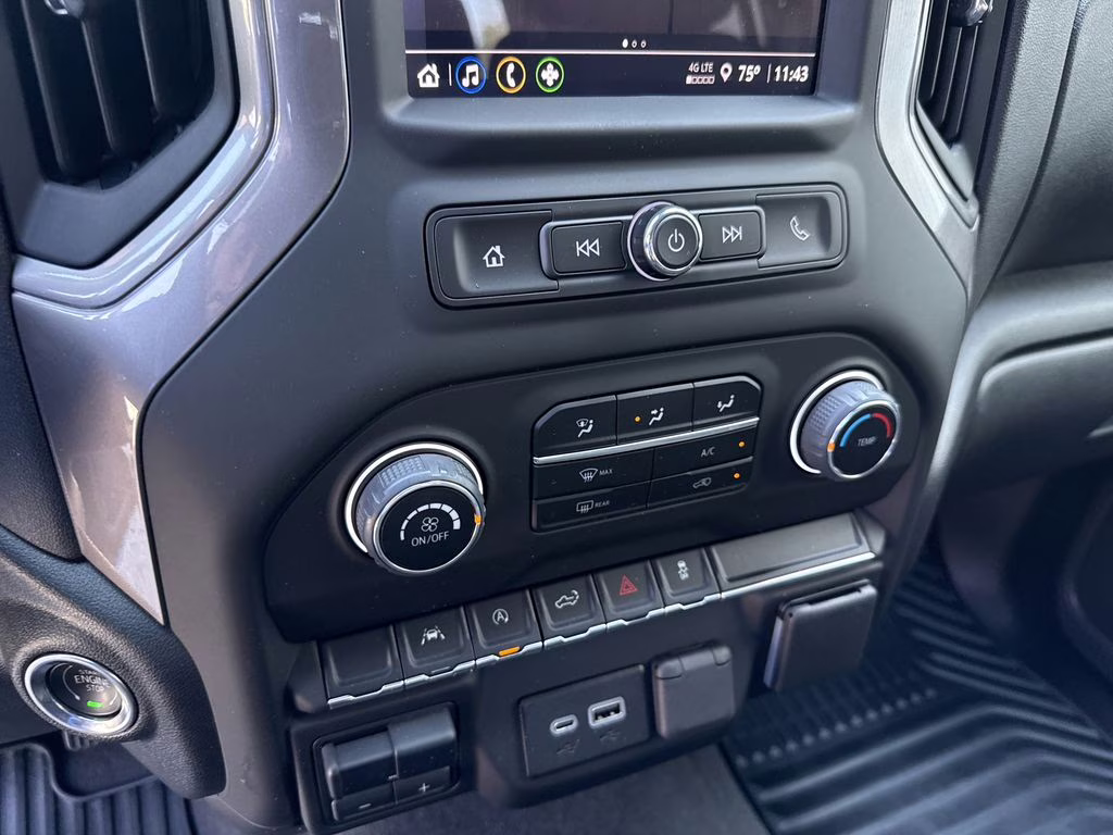 2024 Glacier Blue Metallic Chevrolet Silverado 1500 Custom 4X4 Truck