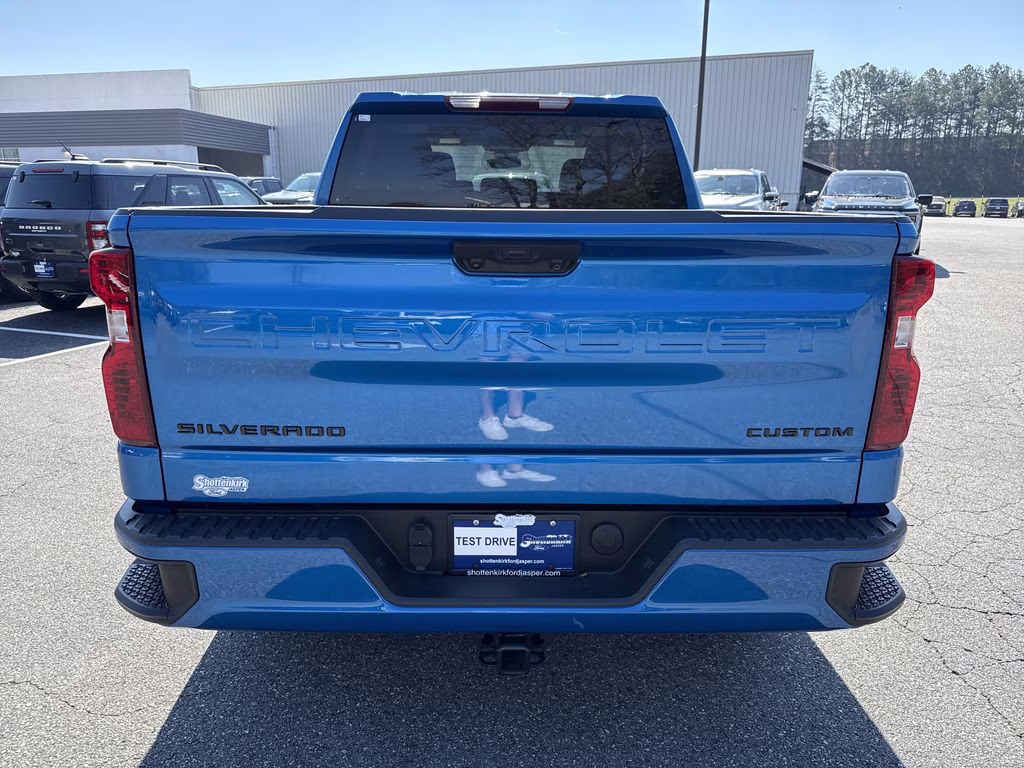 2024 Glacier Blue Metallic Chevrolet Silverado 1500 Custom 4X4 Truck