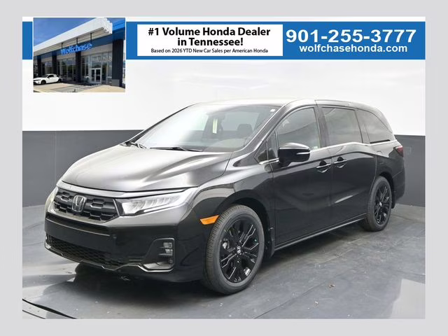 2026 Crystal Black Pearl Honda Odyssey Sport-L FWD Van