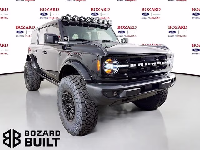 2026 Shadow Black Ford Bronco Outer Banks Bozard Built 4X4 SUV