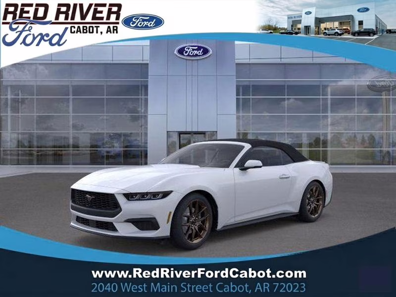 2025 Oxford White Ford Mustang EcoBoost Premium RWD Convertible