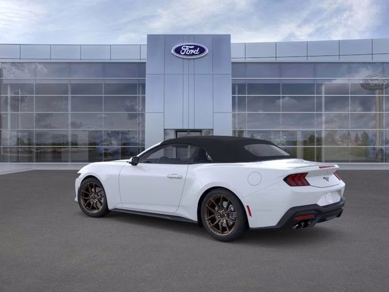 2025 Oxford White Ford Mustang EcoBoost Premium RWD Convertible