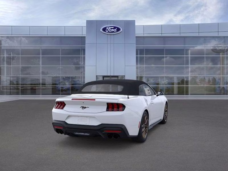 2025 Oxford White Ford Mustang EcoBoost Premium RWD Convertible
