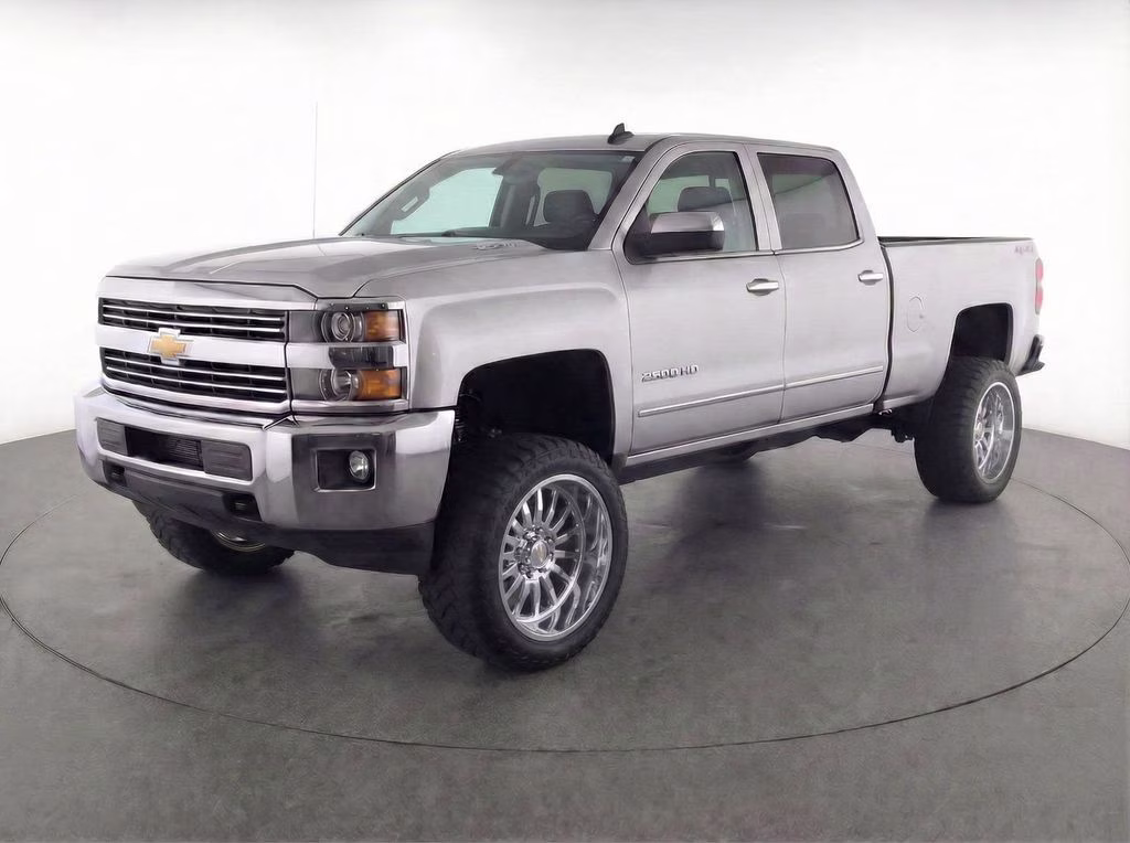 2015 Silver Ice Metallic Chevrolet Silverado 2500HD LTZ 4X4 Truck