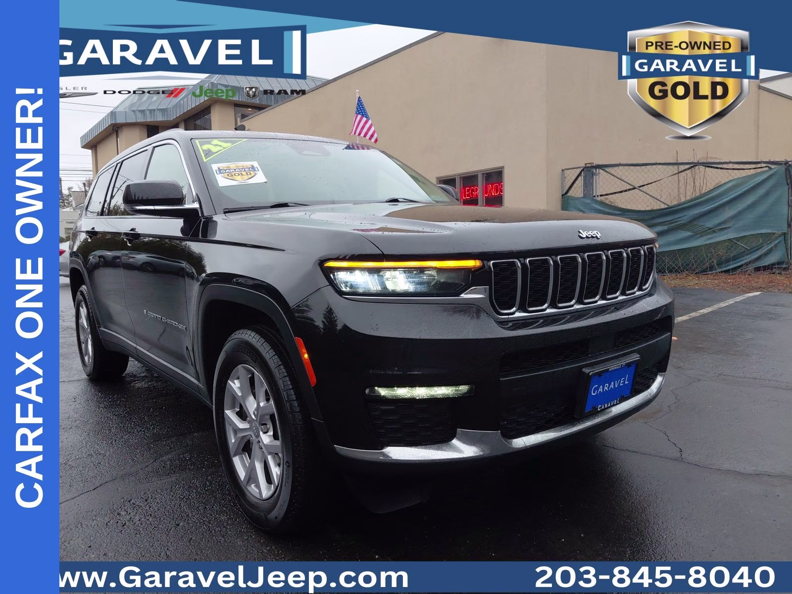 2021 Diamond Black Crystal Pearlcoat Jeep Grand Cherokee L Limited 4X4 SUV