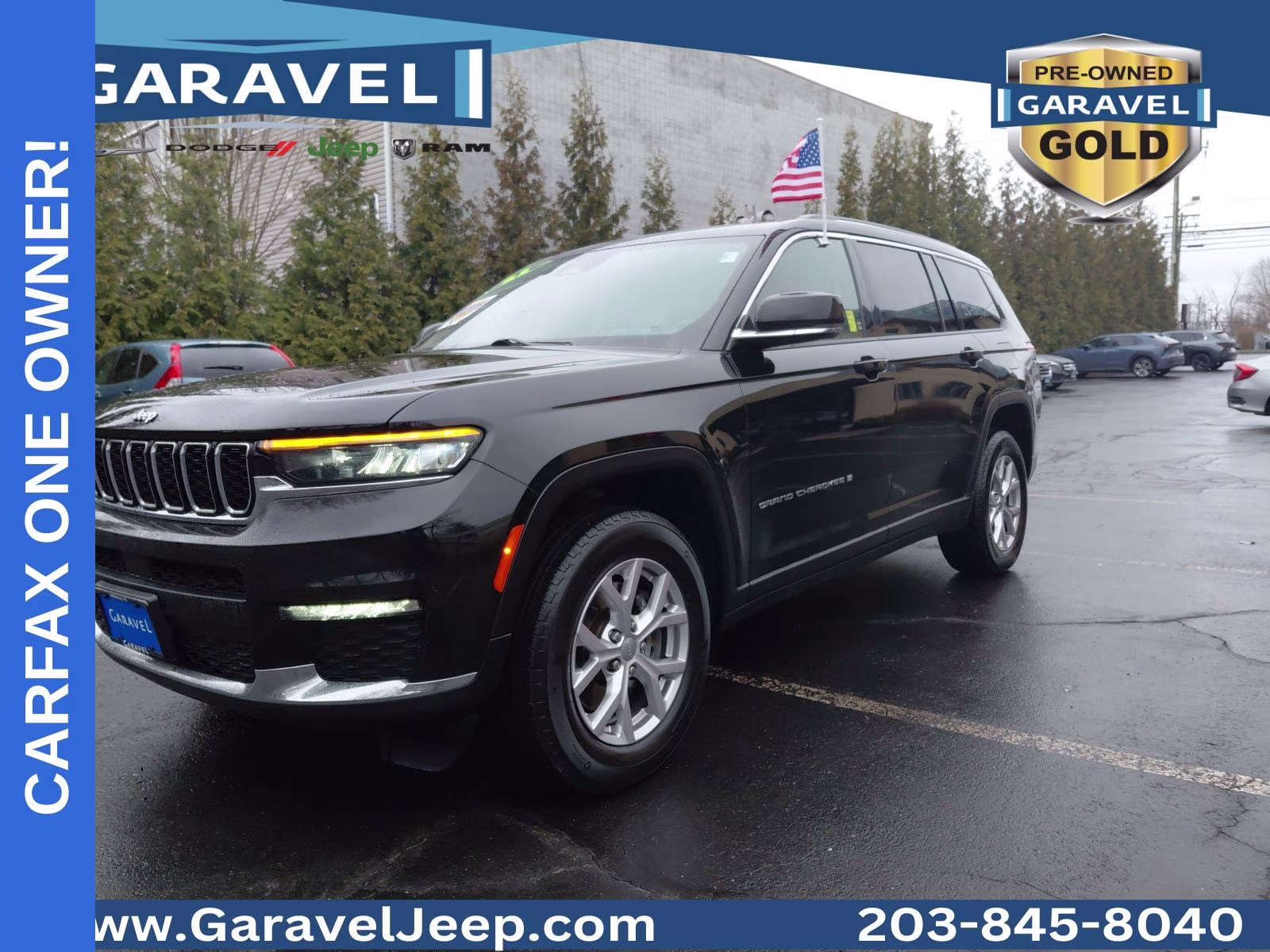 2021 Diamond Black Crystal Pearlcoat Jeep Grand Cherokee L Limited 4X4 SUV