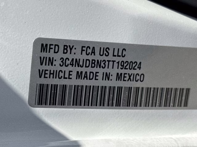 2026 Bright White Clearcoat Jeep Compass Latitude Altitude 4X4 SUV