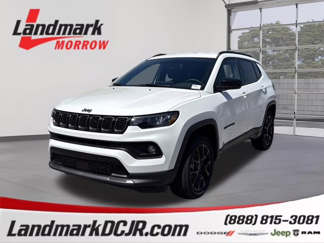 2026 Bright White Clearcoat Jeep Compass Latitude Altitude 4X4 SUV