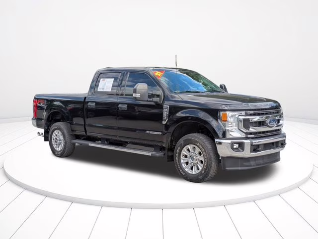 2021 Black Metallic Ford Super Duty F-250 SRW XLT 4X4 Truck