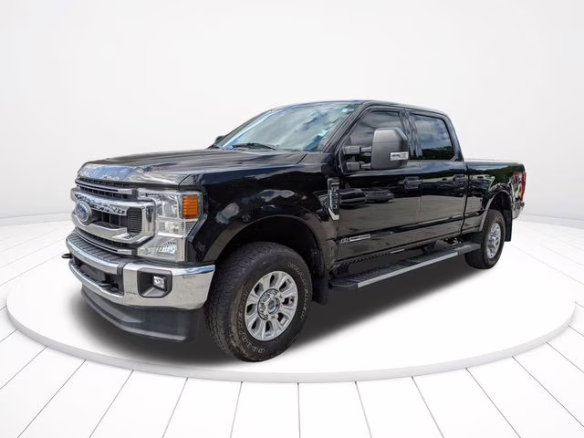 2021 Black Metallic Ford Super Duty F-250 SRW XLT 4X4 Truck