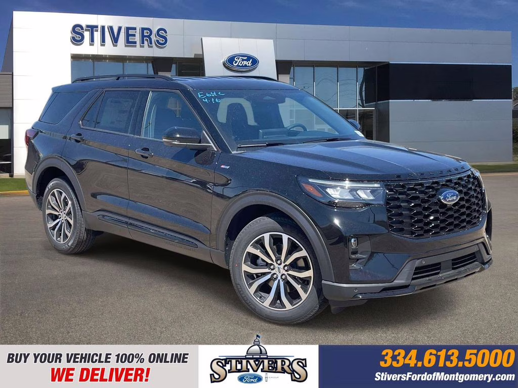2026 Agate Black Metallic Ford Explorer ST-Line RWD SUV