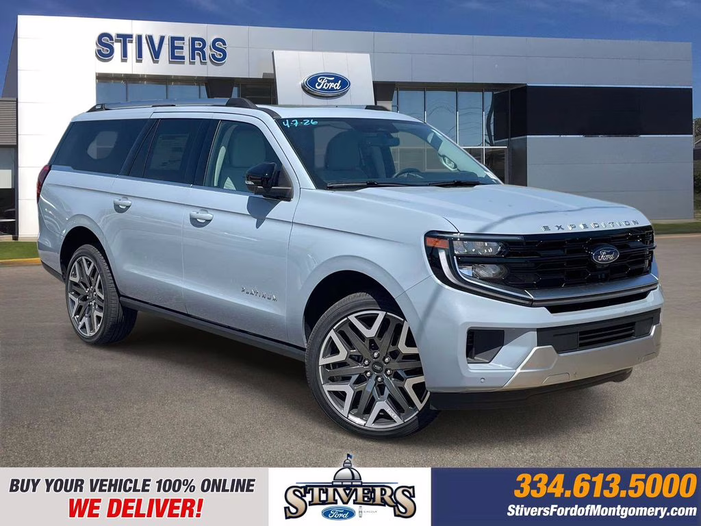 2026 Glacier Gray Metallic Tri-Coat Ford Expedition Max Platinum 4X4 SUV
