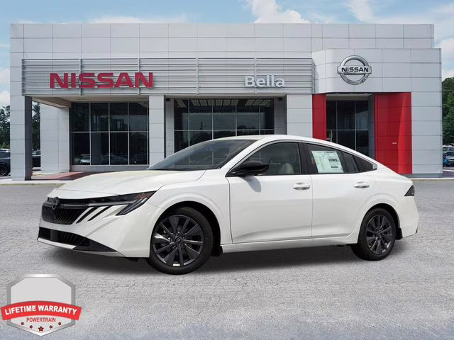 2026 Aspen White Tricoat Nissan Sentra SL FWD Sedan