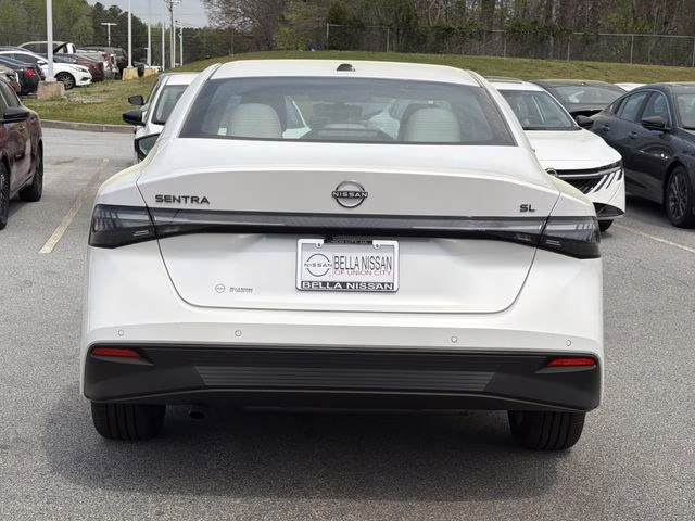 2026 Aspen White Tricoat Nissan Sentra SL FWD Sedan