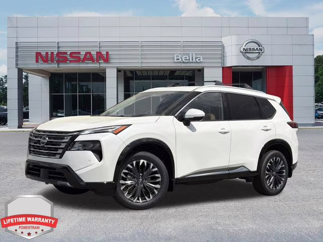2026 Everest White Pearl Tricoat Nissan Rogue Platinum AWD SUV