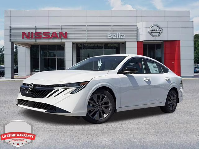 2026 Aspen White Tricoat Nissan Sentra SL FWD Sedan