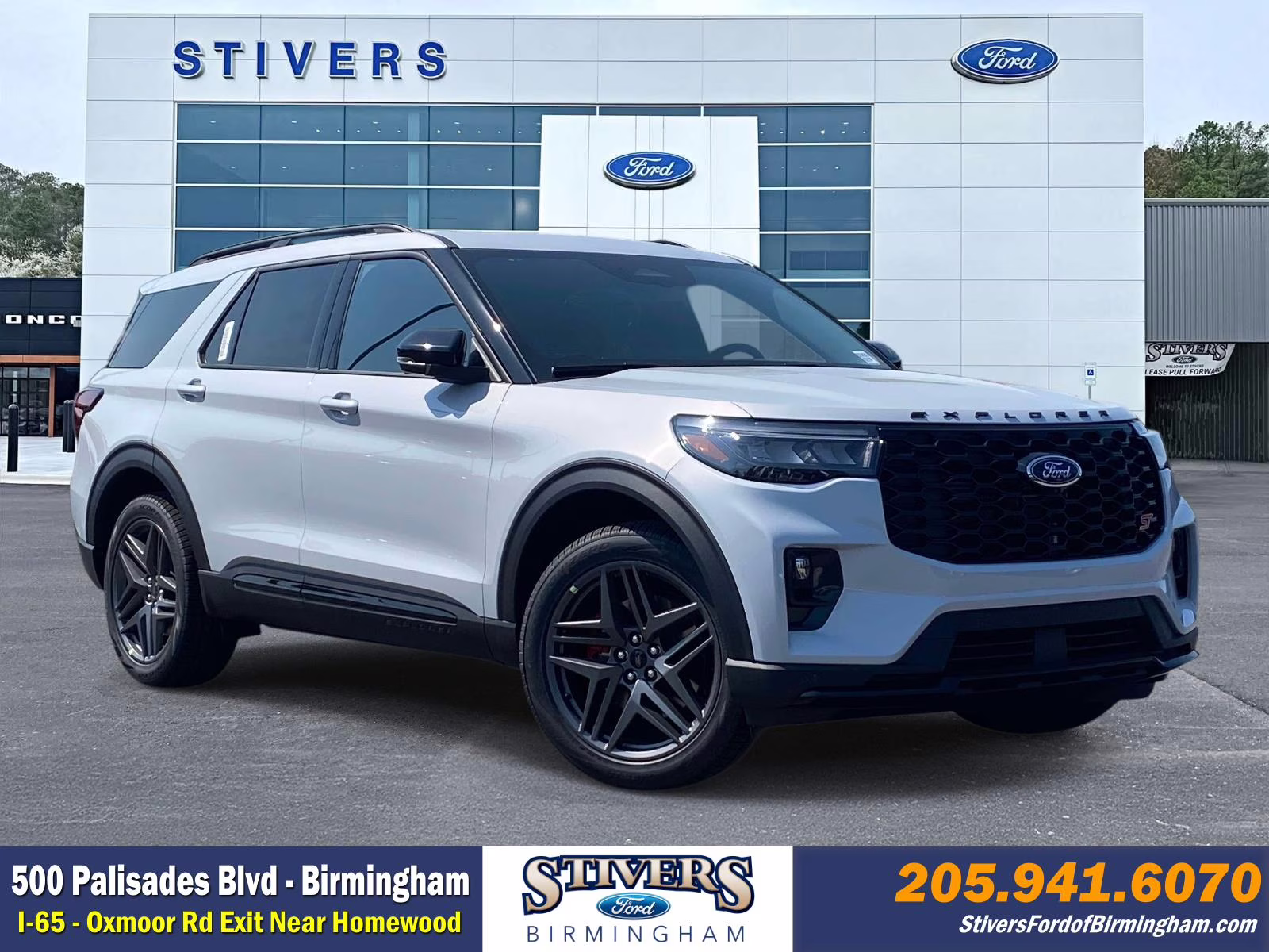 2026 White Metallic Ford Explorer ST 4X4 SUV