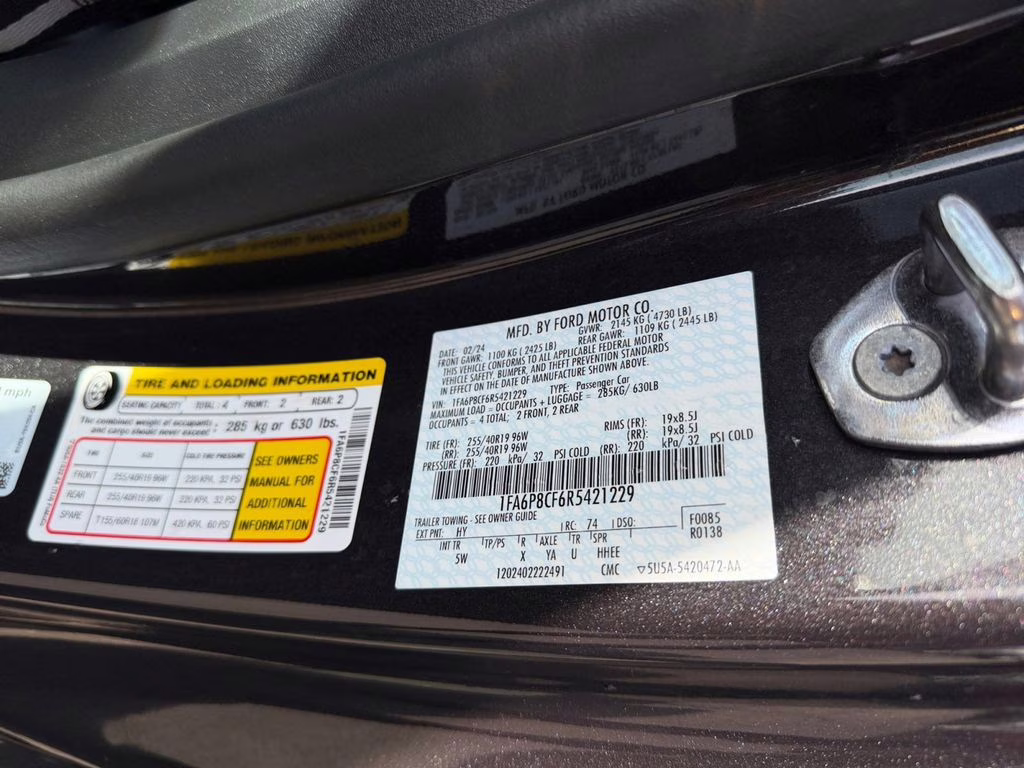 2024 Gray Metallic Ford Mustang GT Premium w/B&O Sound & Co-Pilot 360 RWD Coupe