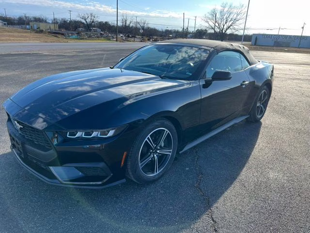 2024 Shadow Black Ford Mustang EcoBoost Premium RWD Convertible