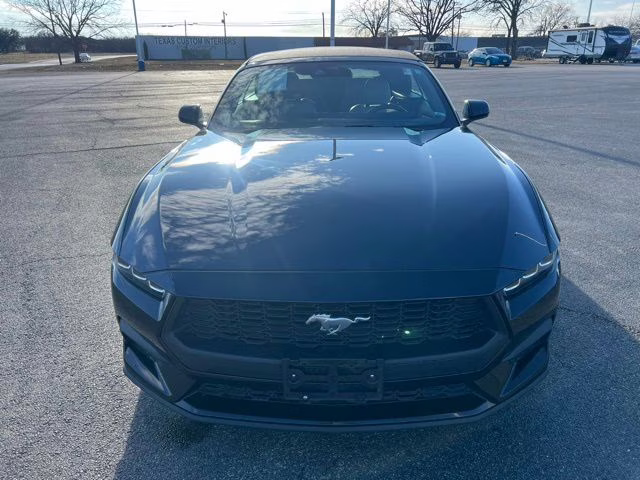 2024 Shadow Black Ford Mustang EcoBoost Premium RWD Convertible