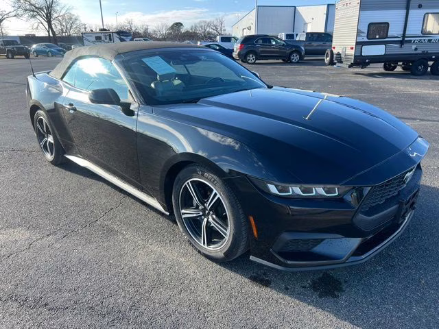2024 Shadow Black Ford Mustang EcoBoost Premium RWD Convertible